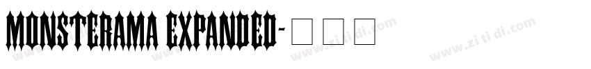 Monsterama Expanded字体转换